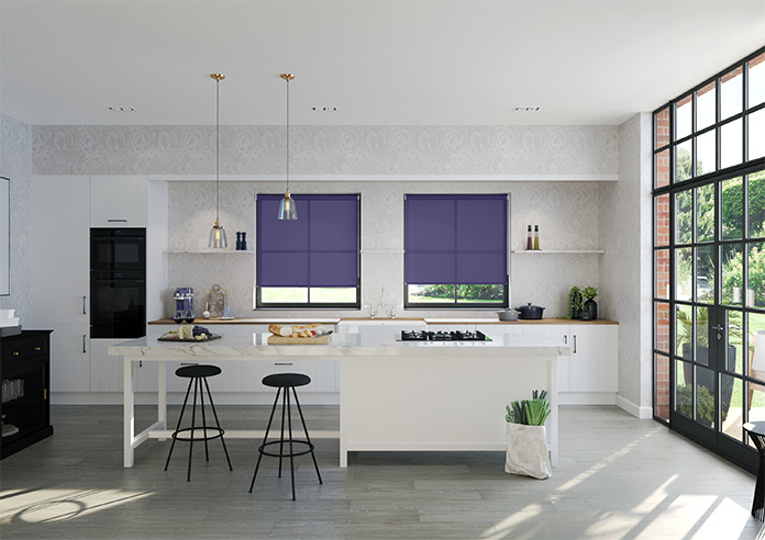Roma, Indigo - Roller Blind - Image 8